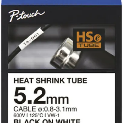 Guaina termoretraibile Brother HSE-211E 1.5m×Ø5.2mm per cavo Ø3.1…0.8mm bi-ne 