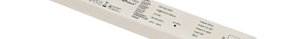Convertisseur LED SLV LADV100W24Z-T2CH, 100W 24VDC max.4160mA, DALI, 2 canaux TW 