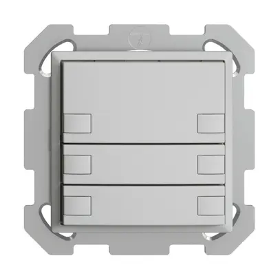 UP-KNX-Taster RGB EDUE, 250mW, o.LED, 6×Taste, 1×Tastenb., hgu 