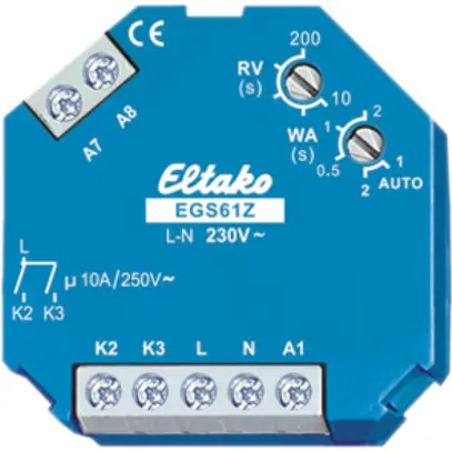 Teleruttore INS Eltako 230VAC 1+1Ch, EGS61Z 