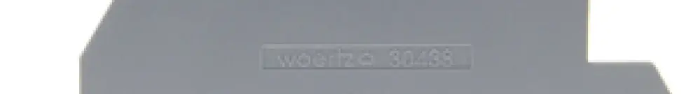Piastra di chiusura Woertz 4mm² grigio 