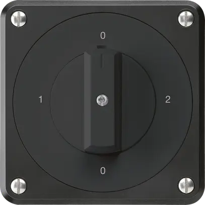 Interruttore rotativo INC robusto IP55 S2/1P nero per combinazione 