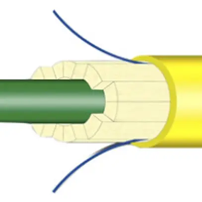 Cavo FO Universal H-LINE Dca 6×E9/125 Ø7.5mm 3000N giallo 