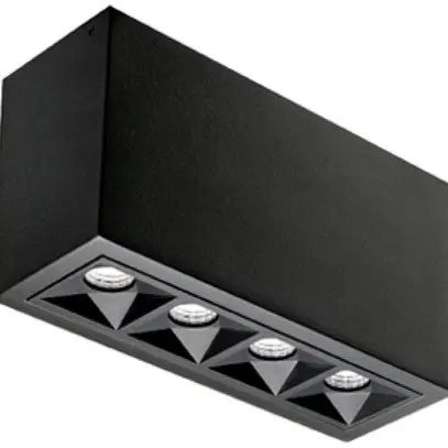 Plafonnier LED SG Inspire 8W 490lm 940 VAR 160×59mm noir 