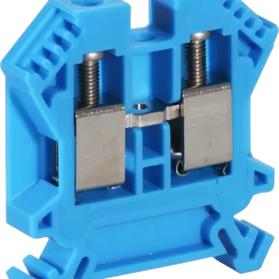 Morsetto di passaggio componibile Woertz 4…10mm² 57A 1000V vite 2×1 DIN 35mm bl 