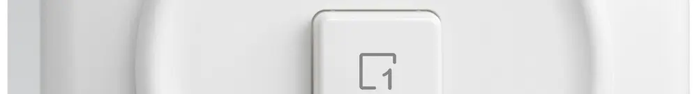 AP-Szenentaster STANDARDdue Wiser SNAPFIX® 1 Szene 1 Taste WLAN ws 