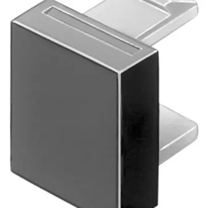 Capot à poussoir EAO01 13×13mm transparent, pour insertion, vert 
