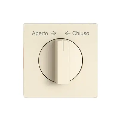Kit di montaggio EDIZIO.liv SNAPFIX® pulsante girevole mano.Aperto → ← Chiuso cr 