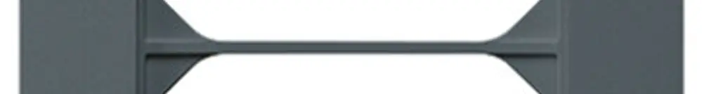 Telaio di copertura INC kallysto.trend 4×1 antracite 94×274mm 