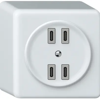 Presa di carica USB AP origin 4×USB-C 4000mA 5V bianco 