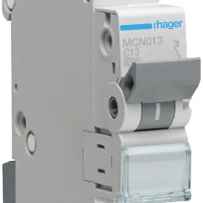 Disgiuntore Hager MCB 1P 230V tipo C 13A Icn 6kA 1UM 
