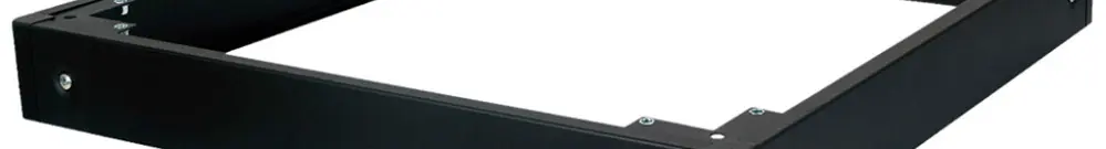 Socle ROLINE 800×100×800mm complet noir acier 