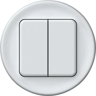 Pulsante KNX origin 2×tasti bianco 