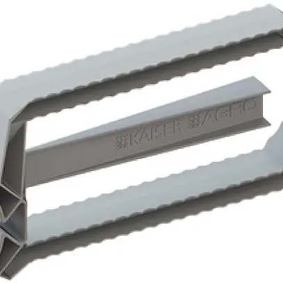Jeu d'ailettes AGRO Prefix® 137×59×16mm, gris clair, 2 pièces 