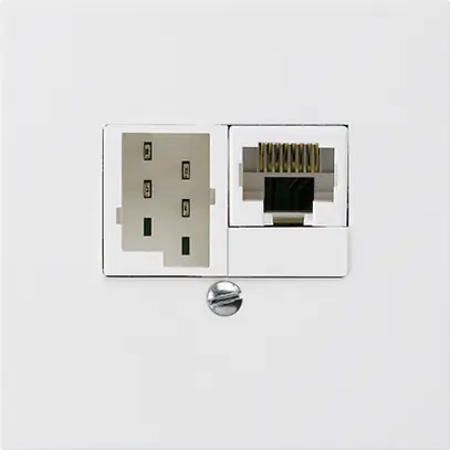 Scatola INC kallysto 1×RJ45u+1×TT83 bianco 