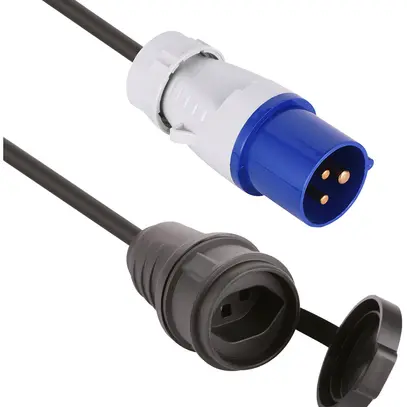 Rallonge MH CEE 16A bleu/T23 230V H07RN-F3G1.5mm² GDV 1.5m IP44 noir 