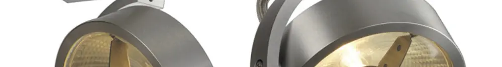 Plafonnier SLV KALU QPAR, 2×GU10 75W IP20 alu brossé 