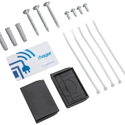 Kit d'accessoires Hager pour station de charge électrique 