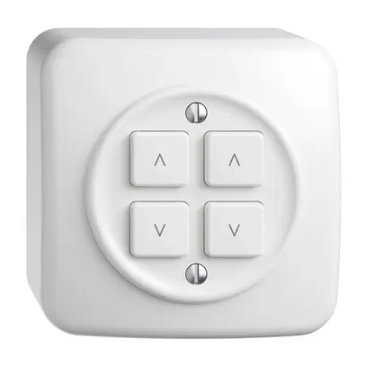 Interruttore tapparelle AP 2K/4T Sdue Wiser bianco 