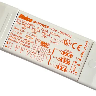 LED-Betriebsgerät Elektrogros RELCO MuPOWER 6…15W 0…43V 150…350mA ON/OFF 