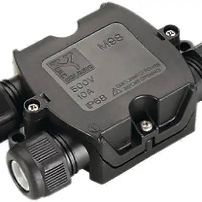 Box connettore di cavi SLV per Ø cavo 3×6…11mm IP68 nero 