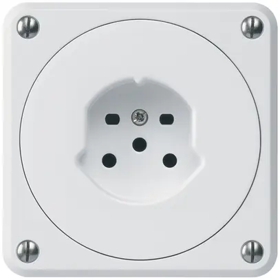 Prise ENC HA robusto type 15 avec bornes enfichables blanc 