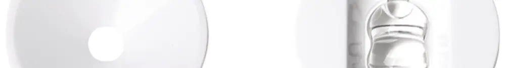 Linsenabdeckung ESYLUX ELH-2 für EB-Variante Ø32×6mm weiss 