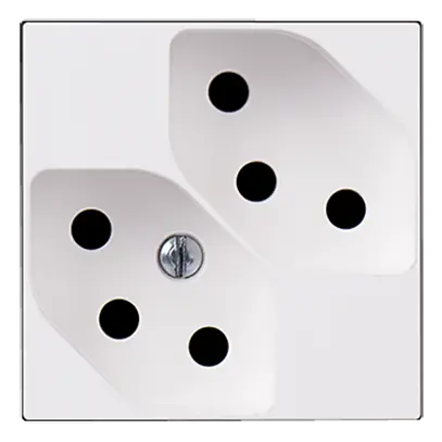 Presa INS ATO 2×T13 bianco 2moduli 