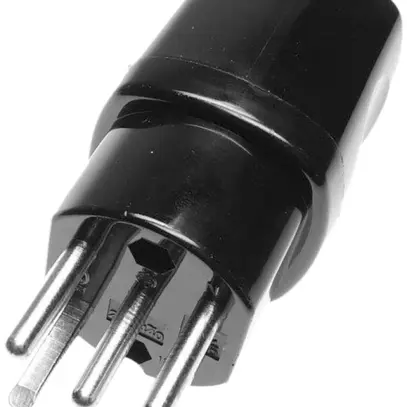 Spina mobile ELBRO T15 nero 10A 400V 
