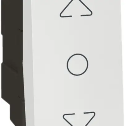 EB-Storenschalter MOS 1×AV/1L weiss AUF/STOP/AB 1 Modul 