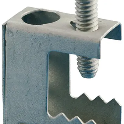 Crampon pour poutrelle Caddy EBC pour tige M6 rebord <16mm 