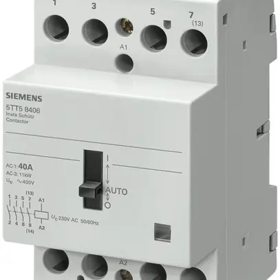 Contacteur de puissance Siemens SENTRON INSTA 5TT5 230VAC, 4F 40A, 0/1/auto 