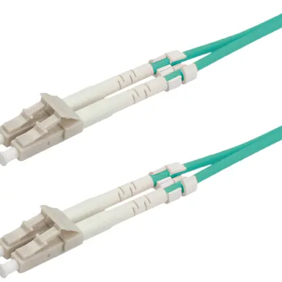 Cavo patch FO ROLINE 2×OM3 LC-Duplex/LC-Duplex PVC turchese 5m 