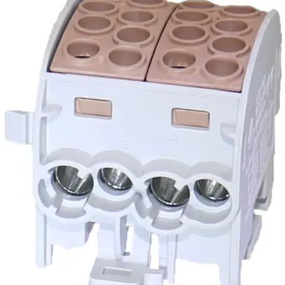 Verteilerblock Typ C 4×35/4×25mm² 125A CU braun 