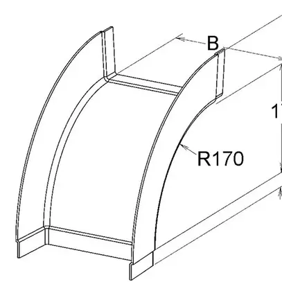 Gomito esterno EBO 100×80mm 