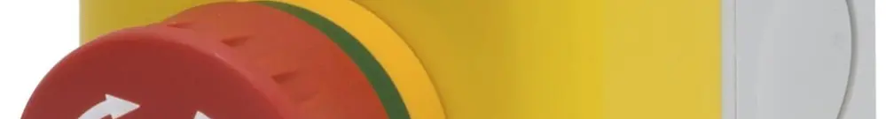 Bouton arrêt d'urgence AP GEWISS 1F/1O déverrouillage tournant IP66 rouge/jaune 