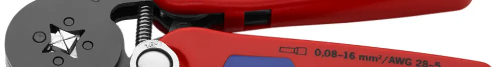 Pince à sertir KNIPEX auto-ajustable pour embouts 180mm 