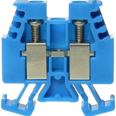 Morsetto di passaggio componibile Woertz 0.5…4mm² 32A 500V vite 2×1 DIN 15mm bl 