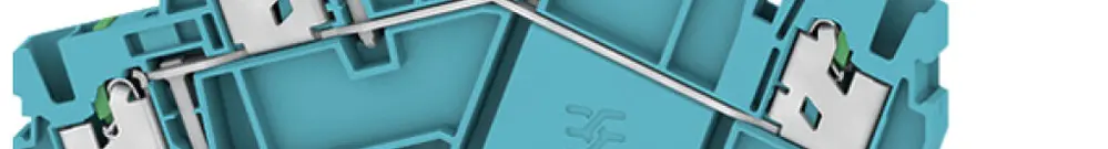 Durchgangs-Reihenklemme WM S3T 2.5mm² 24A 800V Feder 2×3 TH35 bl 