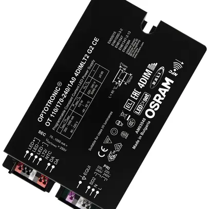 Convertitore LED OT 110/170…240/1A0 4DIMLT2 G2 CE 110W 200…1050mA 150×90×40mm 