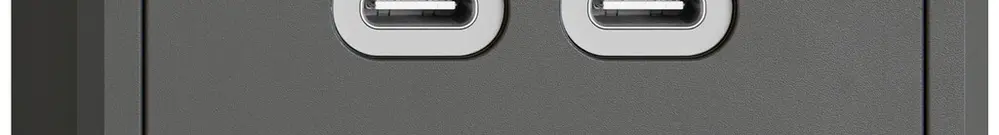 Prise de charge USB AP EDIZIO.liv SNAPFIX® 230VAC 18W 2×USB C grf 