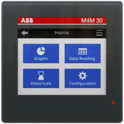 Analizzatore di rete INS ABB M4M 30-M Modbus, ModbusRTU/RS-485, BT, 4DI/4DO, MID 
