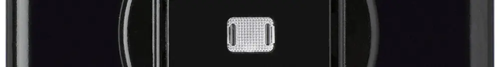 Pulsante luminoso INC basico c/1L nero 