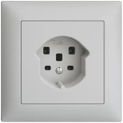 Presa INC EDIZIOdue T25 16A grigio chiaro, morsetti a vite 