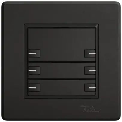 Pulsante KNX RGB INC EDIZIO.liv SNAPFIX® sensore temp.RGB-LED 6× com.1T ne 
