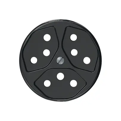 Frontscheibe CLASSIC zu 3×T13 schwarz 
