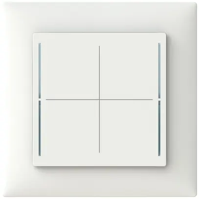Élément de commande ENC ABB SIDUS touch B free@home avec BCU 1…4-fois blanc 
