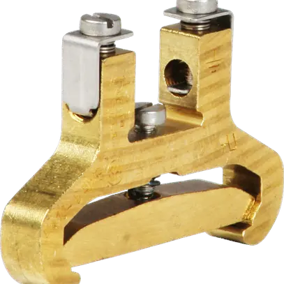 Morsetto di terra componibile Woertz 2.5…6mm² raccordo a vite 2×1 guida DIN 35mm 