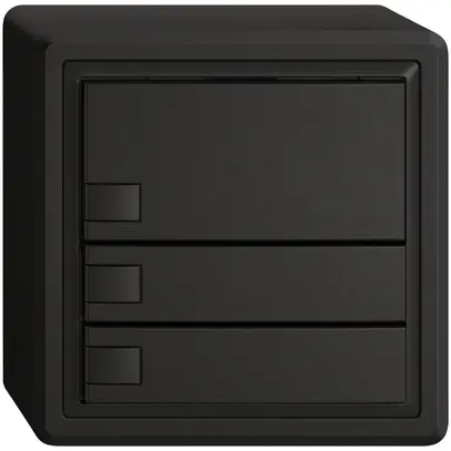 Pulsante KNX RGB AP EDIZIO.liv SNAPFIX® sensore temp.s.LED 3× com.1T ne 