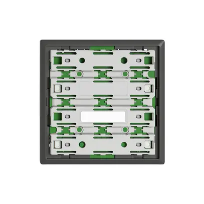 Piastra frontale EDIZIO.liv UNI SNAPFIX® p.UNI vers.innesto p.4tasti a.LED grs 